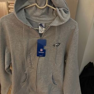 Eagles Sweat Jacket Gray